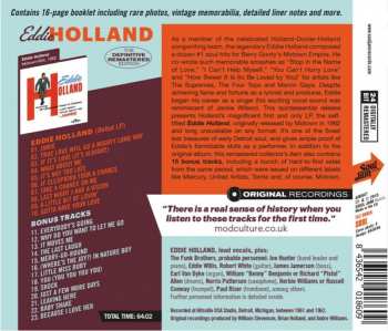 CD Edward Holland, Jr.: Eddie Holland - The Definitive Remastered Edition 95738
