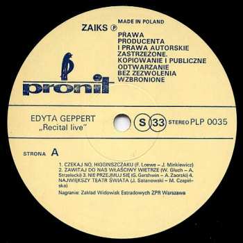 LP Edyta Geppert: Recital Live 335955