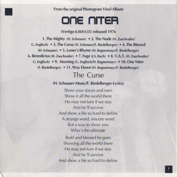 CD Eela Craig: Symphonic Rock: One Niter - Hats Of Glass 190442