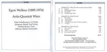 CD Egon Wellesz: String Quartets No.3 Op.25; No.4 Op.28; No.6 Op. 64 467827