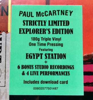 3LP Paul McCartney: Egypt Station (Explorer’s Edition) LTD 10827
