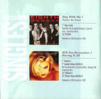 CD Eighth Wonder: The Remix Anthology 516273