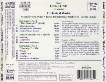 CD Einar Englund: Orchestral Works 318135
