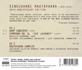 2CD Einojuhani Rautavaara: 90th Anniversary Edition: Harp Concerto & 8th Symphony; Sampler 290563