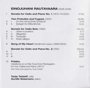 CD Einojuhani Rautavaara: Works For Cello And Piano 192651