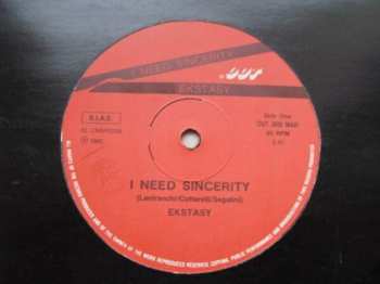 Album Ekstasy: I Need Sincerity