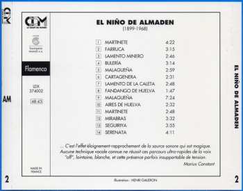 CD El Niño De Almaden: Grands Cantaores Du Flamenco - Volume 2 250722