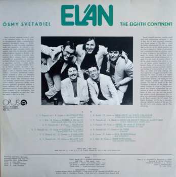LP Elán: Ôsmy Svetadiel = The Eighth Continent 42834