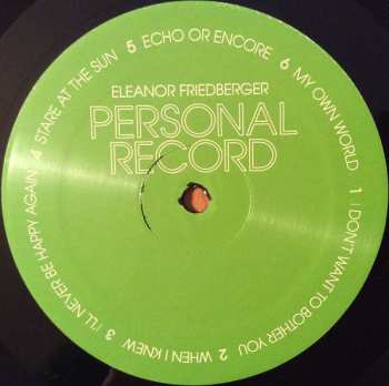 LP Eleanor Friedberger: Personal Record 83023