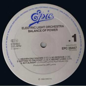 LP Electric Light Orchestra: Balance Of Power 478552