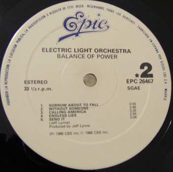 LP Electric Light Orchestra: Balance Of Power 543092