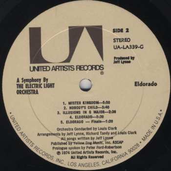 2LP Electric Light Orchestra: Eldorado - A Symphony By The Electric Light Orchestra 142989