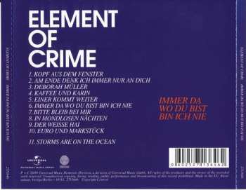 CD Element Of Crime: Immer Da Wo Du Bist Bin Ich Nie 477607