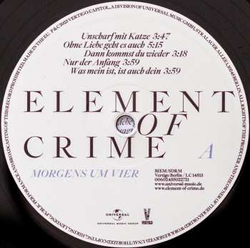 LP Element Of Crime: Morgens Um Vier 442751