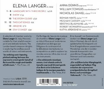 CD Elena Langer: Landscape With Three People 260864