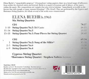 2CD Elena Ruehr: Six String Quartets 469436