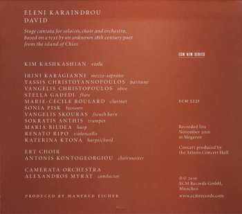 CD Eleni Karaindrou: David 182748