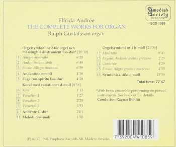 CD Elfrida Andree: The Complete Works For Organ Including Symphony No. 2 For Organ And Brass Ensemble 508726