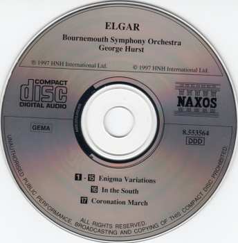 CD Sir Edward Elgar: Enigma Variations / In The South / Coronation March 520808