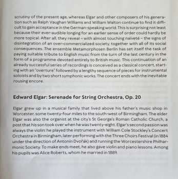 CD Sir Edward Elgar: Very British - Metamorphosen Berlin 427399
