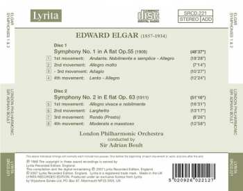 2CD Sir Edward Elgar: Symphonies 1 & 2 434049