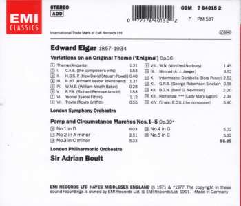 CD Sir Edward Elgar: Enigma Variations • Pomp & Circumstance Marches Nos.1–5 537543