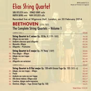2CD Ludwig van Beethoven: The Complete String Quartets 1