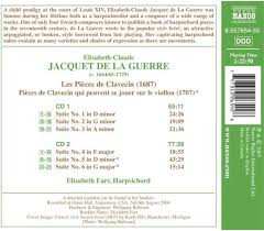 2CD Élisabeth Jacquet de La Guerre: Harpsichord Suites Nos. 1-6 195927