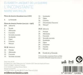 CD Élisabeth Jacquet de La Guerre: L'Inconstante   286297