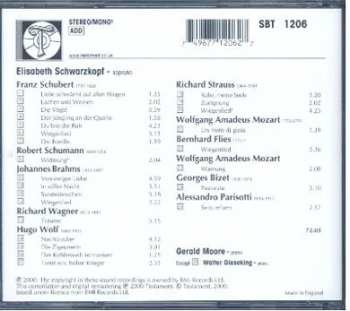CD Elisabeth Schwarzkopf: Elisabeth Schwarzkopf The Unpublished Emi Recordings 1955-1964 Lieder & Song 326365