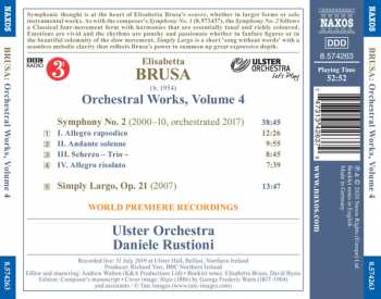 CD Elisabetta Brusa: Orchestral Works, Volume 4 283427