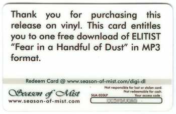 LP Elitist: Fear In A Handful Of Dust LTD 340546