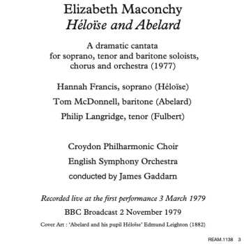 CD Elizabeth Maconchy: Héloïse And Abelard 528047