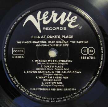 LP Ella Fitzgerald: Ella At Duke's Place 414067