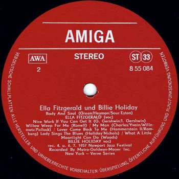 LP Ella Fitzgerald: Ella Fitzgerald Und Billie Holiday 537410