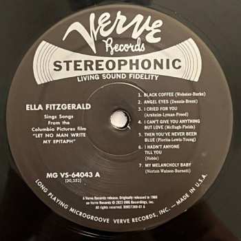 LP Ella Fitzgerald: Ella Fitzgerald Sings Songs From Let No Man Write My Epitaph 528220