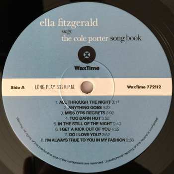 2LP Ella Fitzgerald: Sings The Cole Porter Song Book LTD 135828