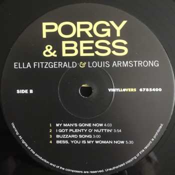 2LP Ella Fitzgerald: Porgy & Bess LTD 61241