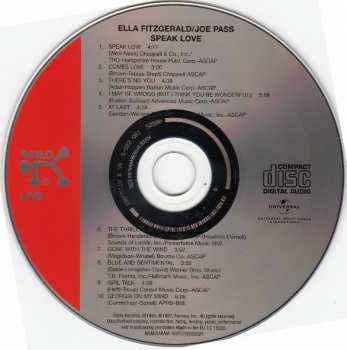 CD Ella Fitzgerald: Speak Love 239029