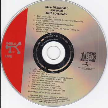 CD Ella Fitzgerald: Take Love Easy 184826