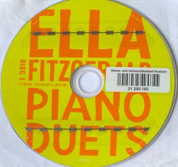 2CD Ella Fitzgerald: The Complete Piano Duets 397288