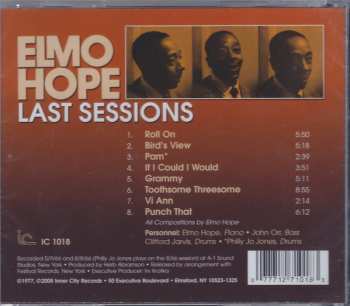 CD Elmo Hope: Last Sessions
