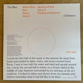 LP Elori Saxl: The Blue Of Distance CLR 385994