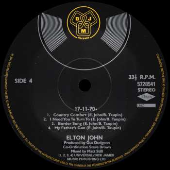 LP Elton John: 17-11-70+ LTD 367285