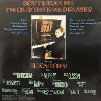 CD Elton John: Don't Shoot Me I'm Only The Piano Player 10123