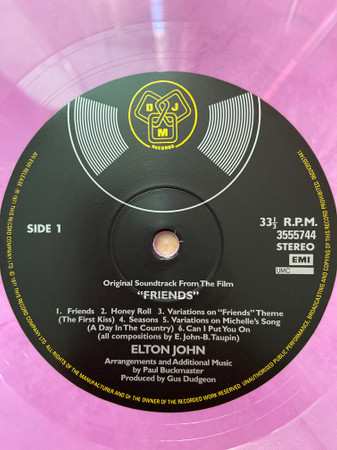 LP Elton John: Friends (Original Soundtrack) LTD | CLR 428748