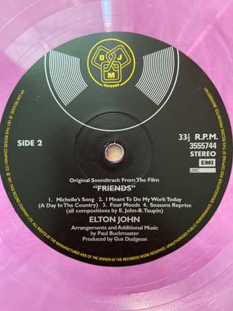LP Elton John: Friends (Original Soundtrack) LTD | CLR 428748
