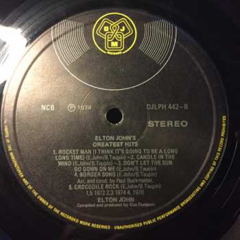 LP Elton John: Greatest Hits