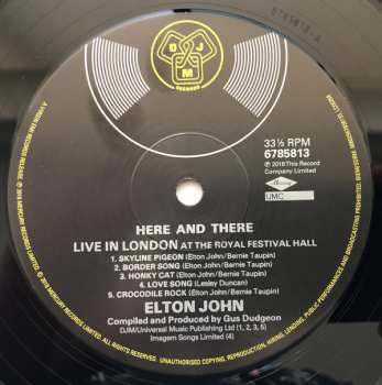 LP Elton John: Here And There 15892