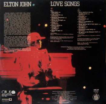 LP Elton John: Love Songs 42024